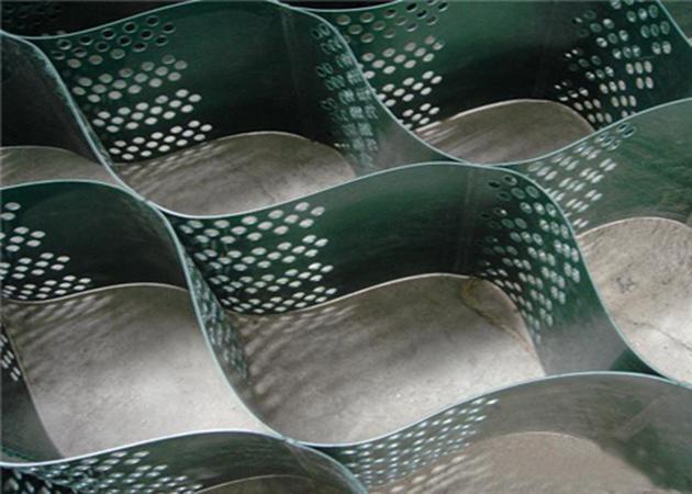 Superficie regolare materiale vergine di colore verde di Geocell dell'HDPE con ad alta resistenza