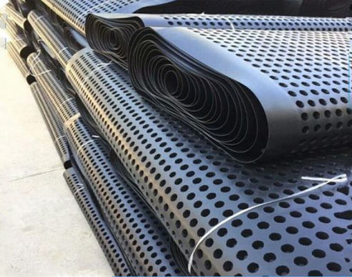 Bordo nero di drenaggio della plastica dell'HDPE per l'inverdimento del tetto