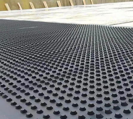 Bordo nero di drenaggio della plastica dell'HDPE per l'inverdimento del tetto