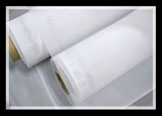 Porcellana Maglia bianca e gialla 90T-180T del poliestere basso di allungamento dello schermo di stampa per stampa ceramica fabbrica